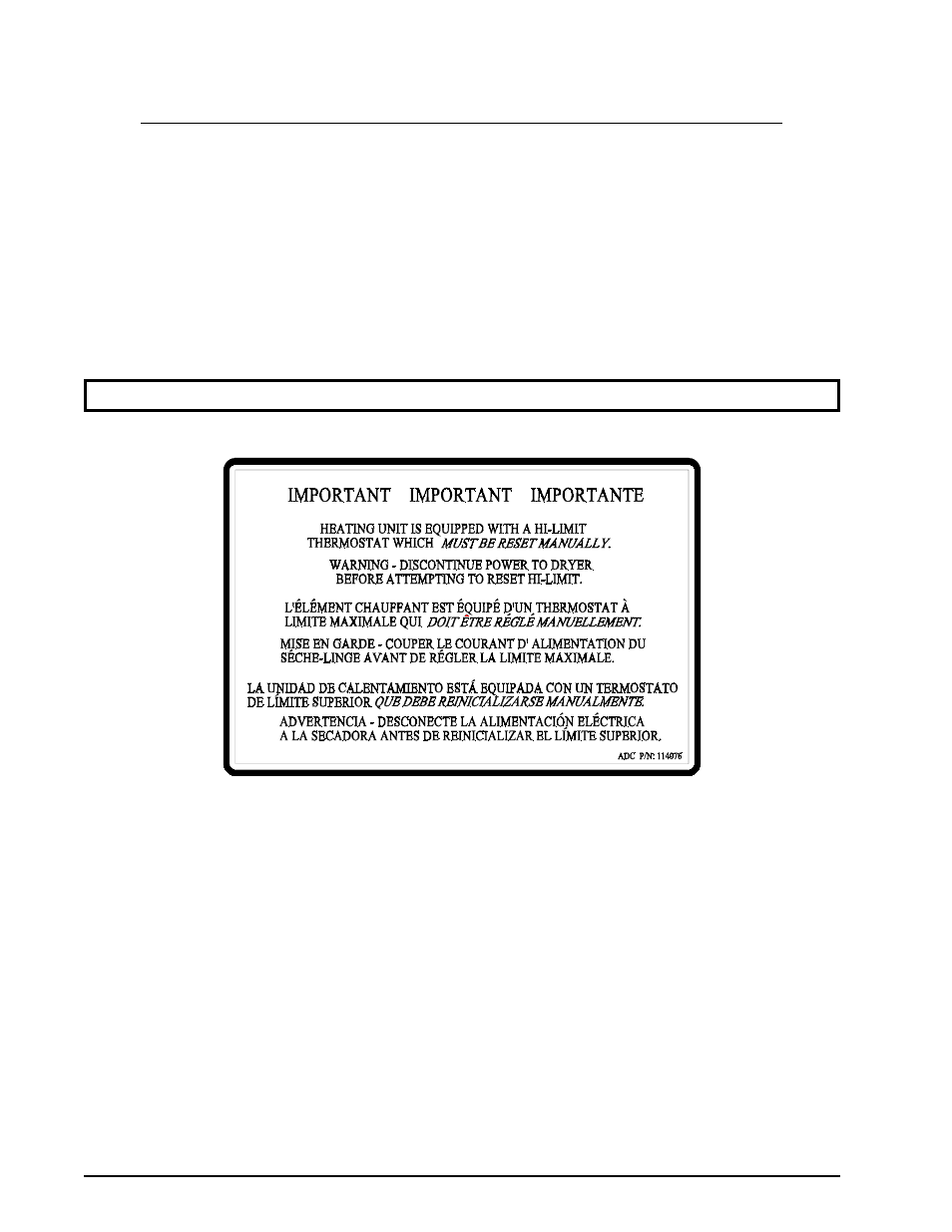 Manual reset burner hi-limit instructions | Maytag MDG50PCC User Manual | Page 32 / 34