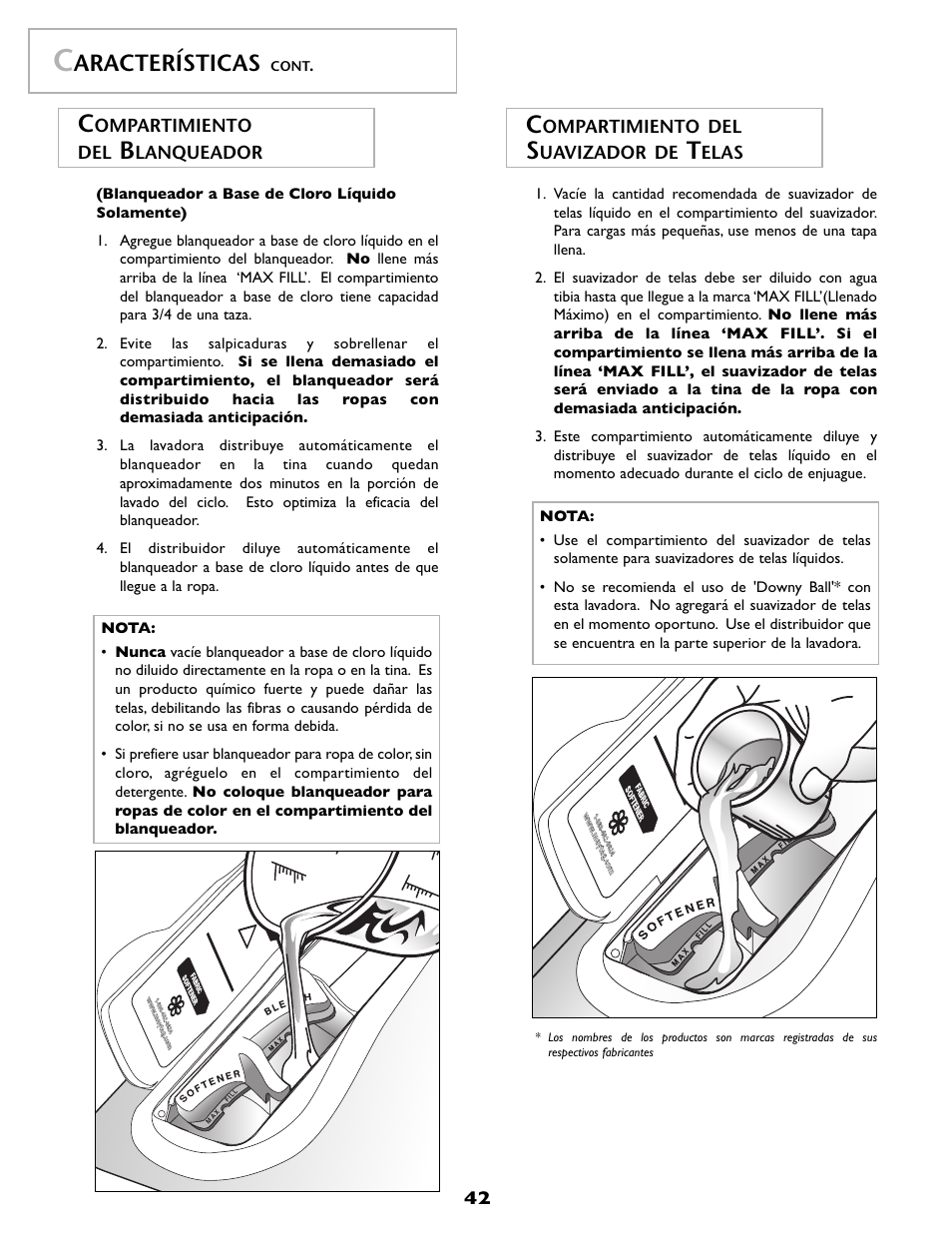 Aracterísticas | Maytag MAH-1 User Manual | Page 43 / 52