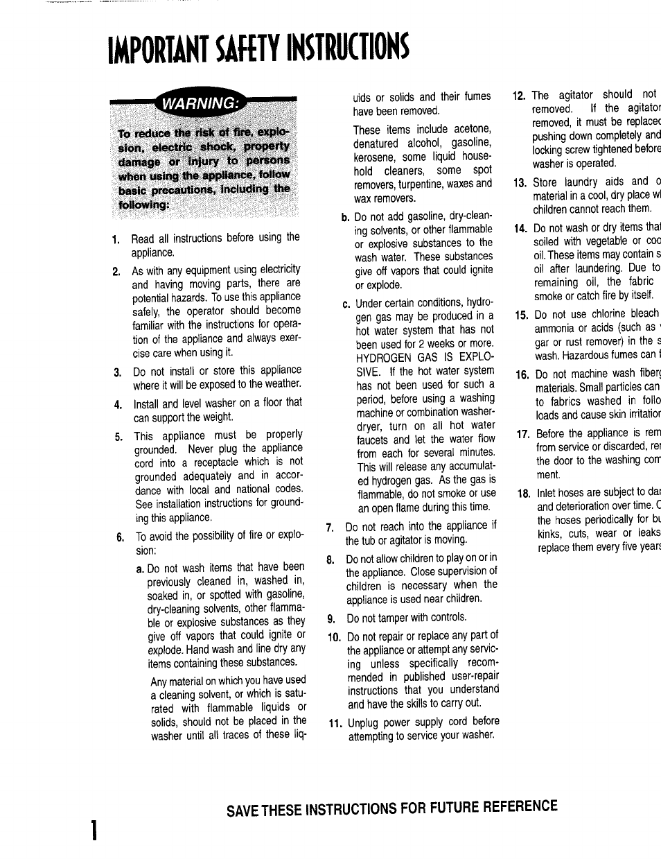 Importamt uktyiksmiions | Maytag MAV77 User Manual | Page 2 / 8