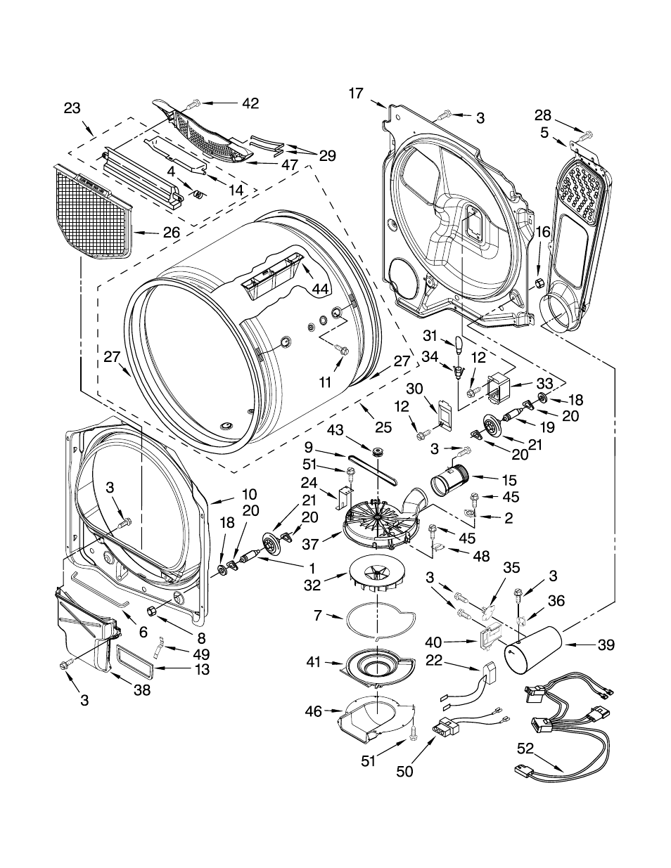 Bulkhead, Bulkhead parts | Maytag W10247616 User Manual | Page 5 / 8