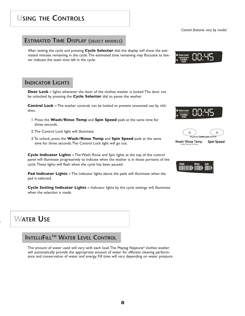 Maytag Neptune Washer MAH-3 User Manual | Page 9 / 48