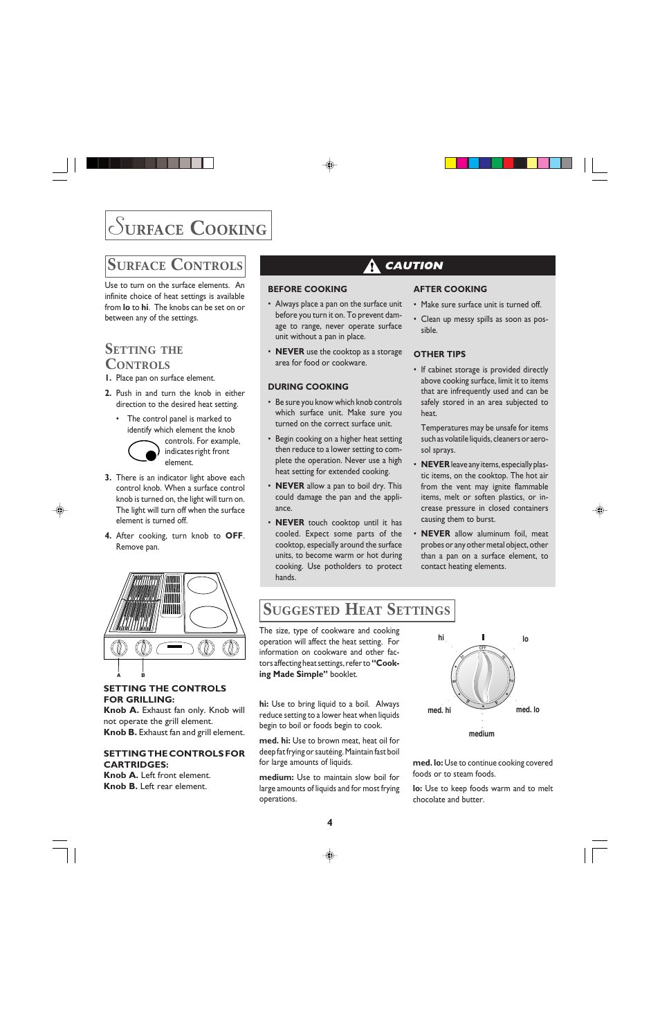 Urface, Ooking | Maytag ELECTRIC DOWNDRAFT SLIDE-IN RANGE User Manual | Page 2 / 5