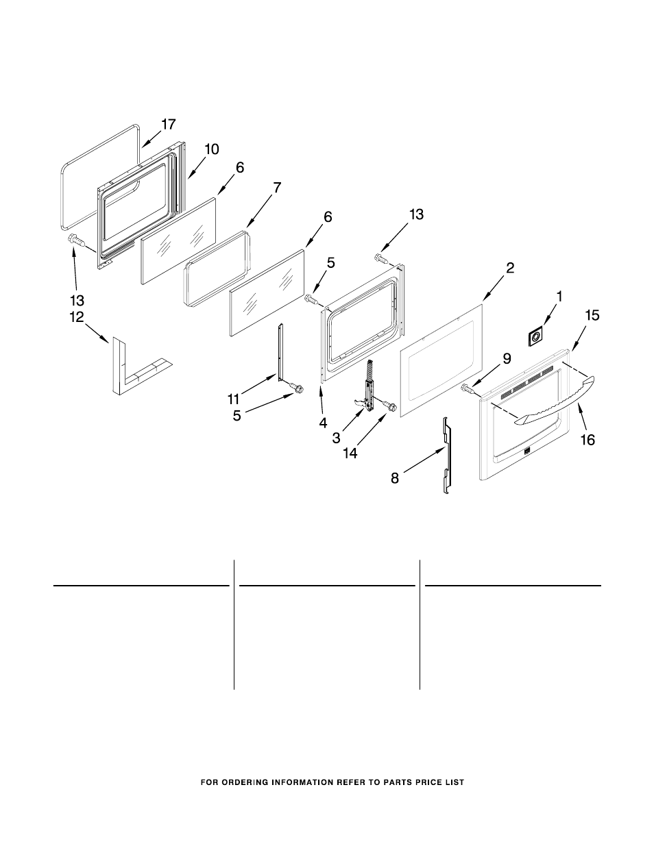 Door, Door parts | Maytag MER8875WS1 User Manual | Page 5 / 7