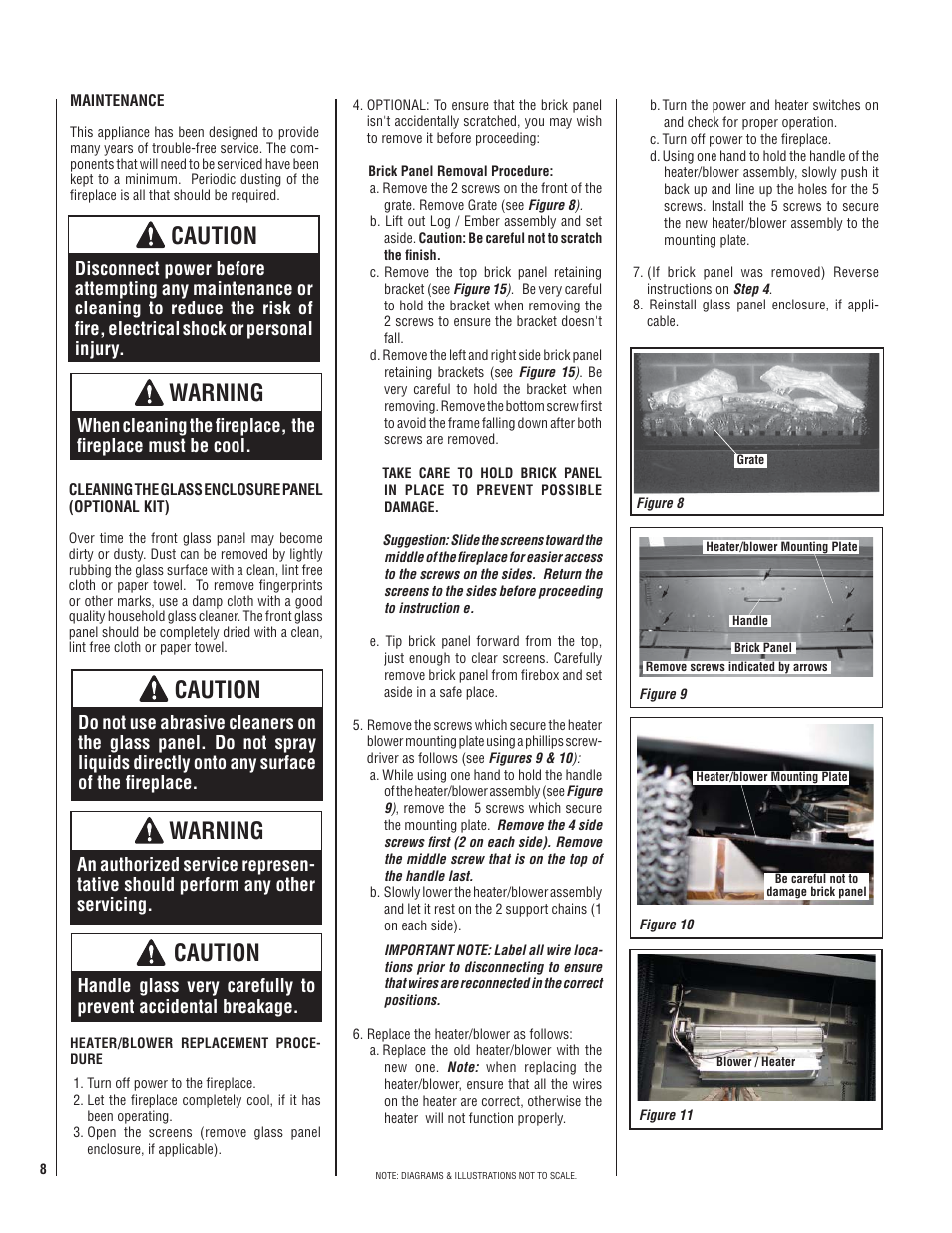 Warning, Caution | Maytag MERIT PLUS SERIES MPE-33R User Manual | Page 8 / 20