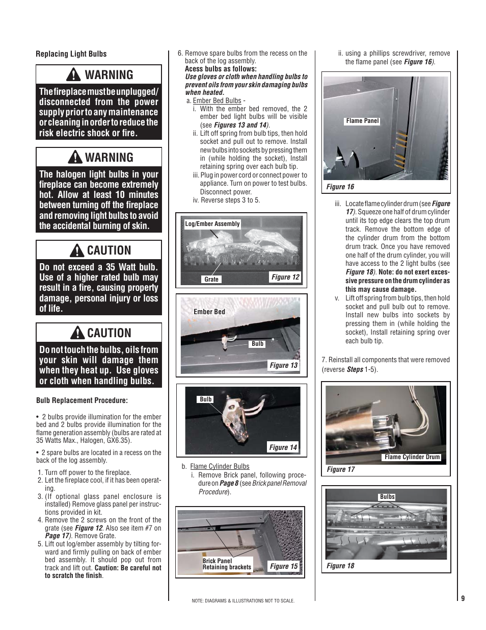 Caution, Warning | Maytag MERIT PLUS SERIES MPE-33R User Manual | Page 9 / 20