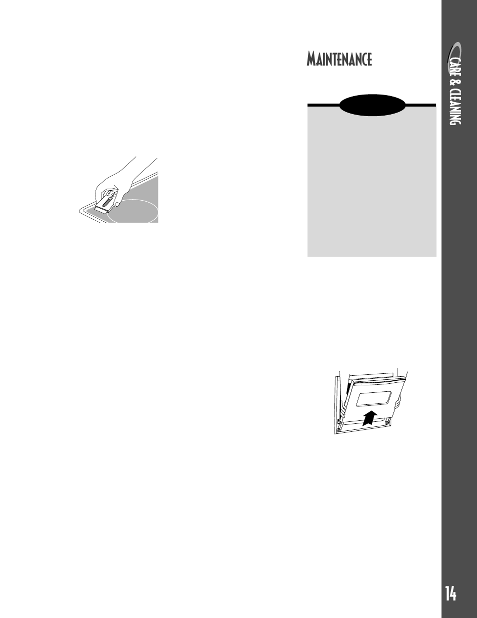 Maintenance, Caution, Oven door(s ) | Maytag GEMINITM User Manual | Page 15 / 56