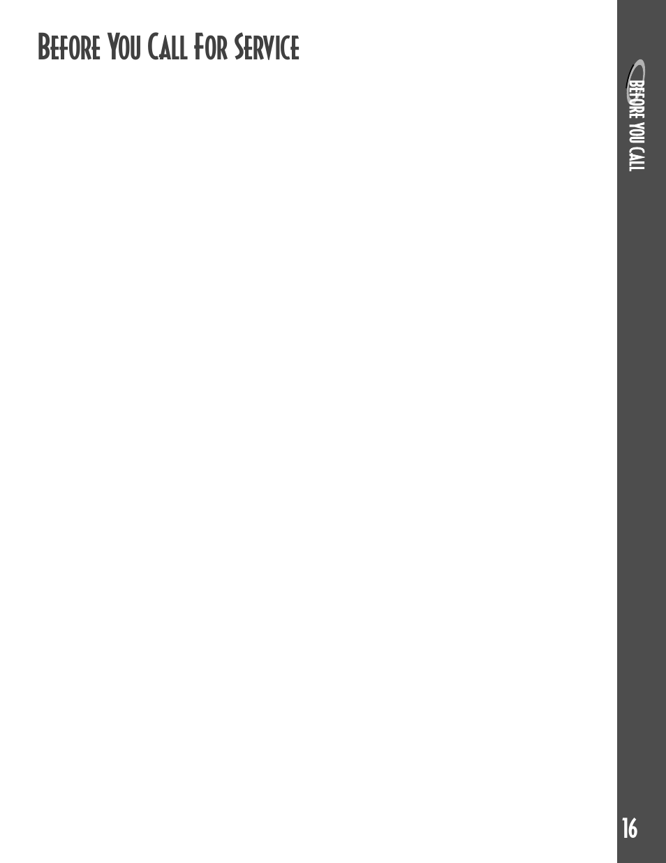 Before you call for service | Maytag GEMINITM User Manual | Page 17 / 56