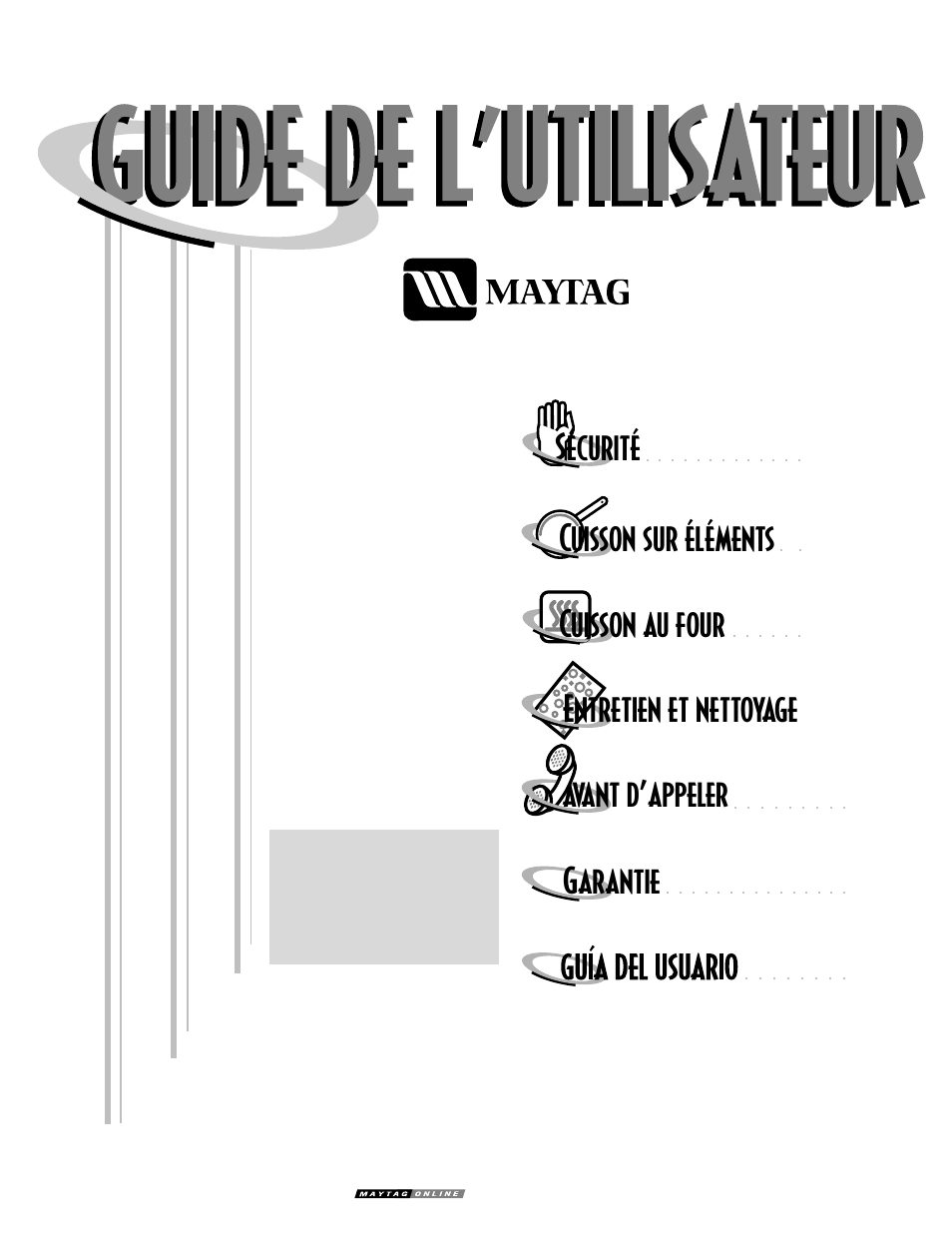 Sécurité cuisson sur éléments, Entretien et nettoyage cuisson au four, Avant d’appeler garantie | Cuisinière électrique gemini, De maytag | Maytag GEMINITM User Manual | Page 19 / 56
