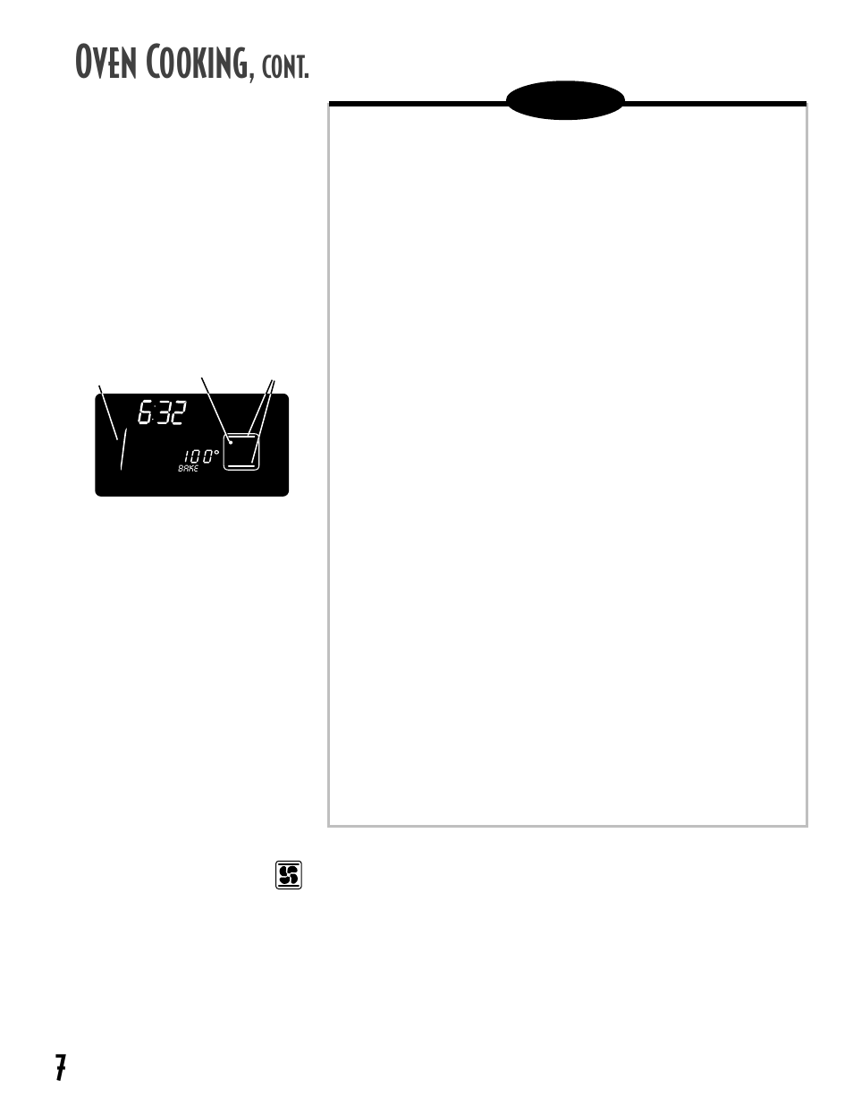 Oven cooking, Cont, Bake pad | Convect bake pad, Broil pad | Maytag GEMINITM User Manual | Page 8 / 56