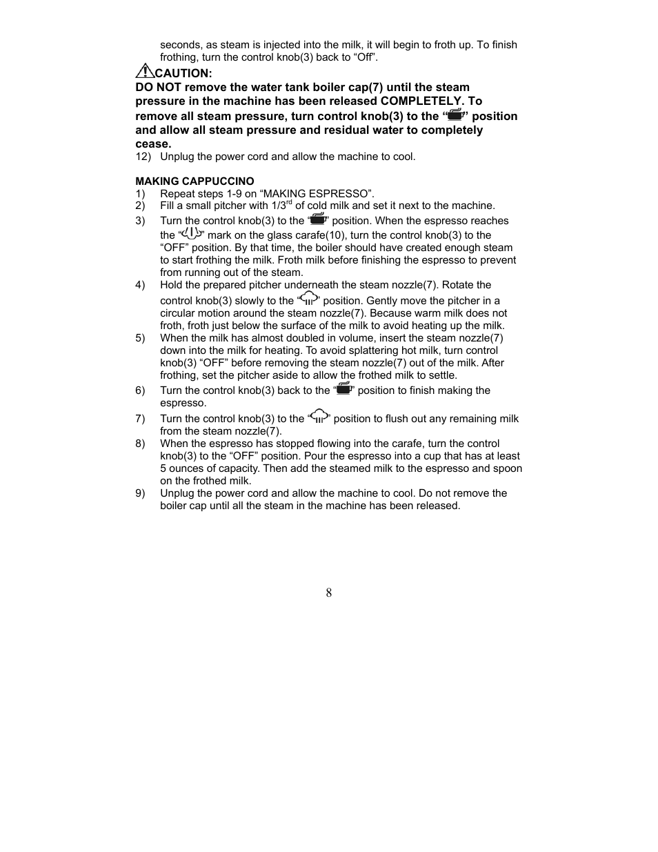 Maytag MCEM1B User Manual | Page 8 / 24