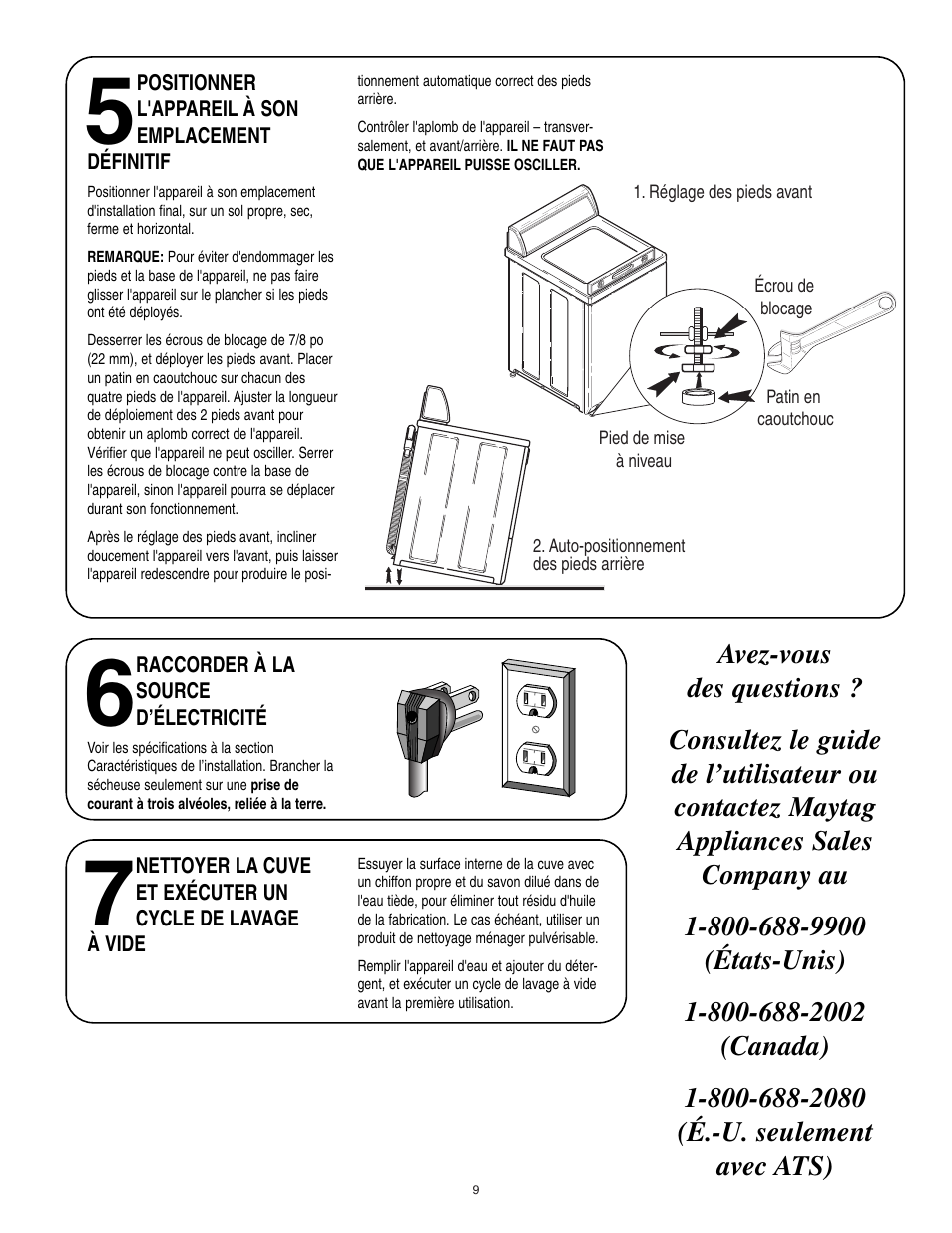 Maytag 40136001 User Manual | Page 9 / 20