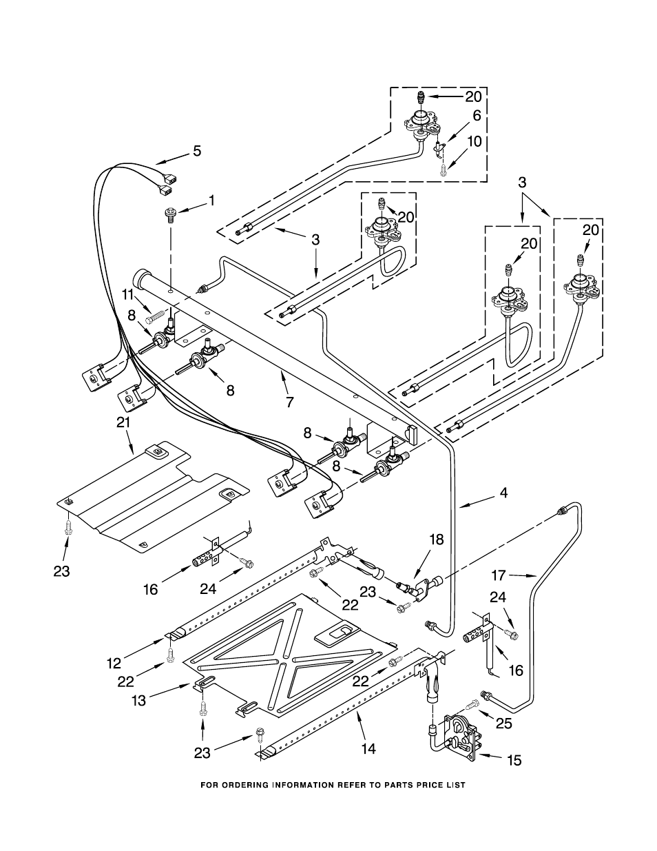 Manifold, Manifold parts | Maytag MGR7665WS0 User Manual | Page 3 / 10