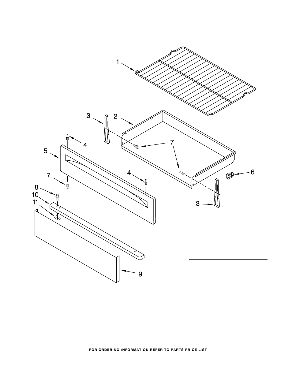 Drawer & broiler, Drawer & broiler parts | Maytag MGR7665WS0 User Manual | Page 9 / 10