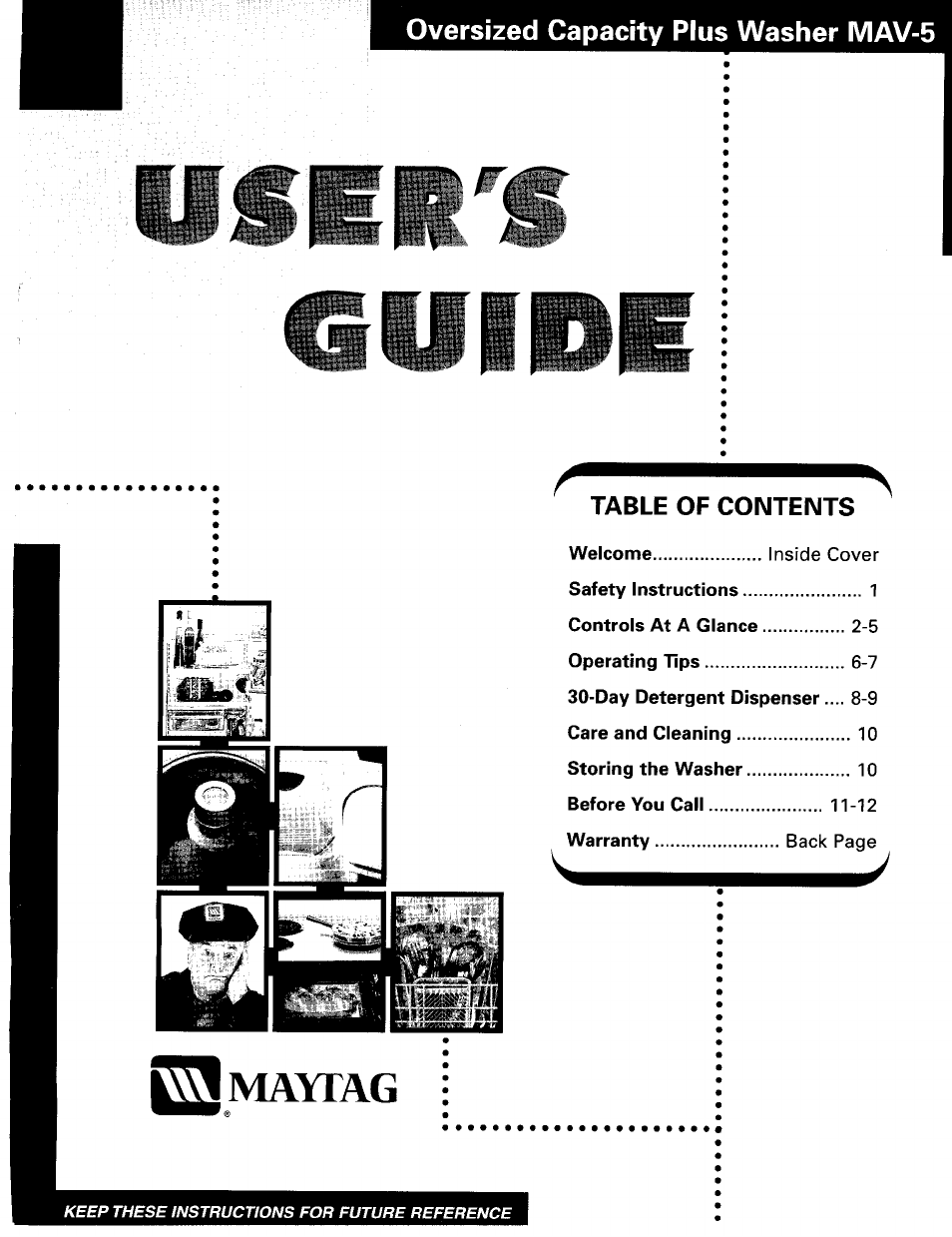 Maytag MAV-5 User Manual | 14 pages