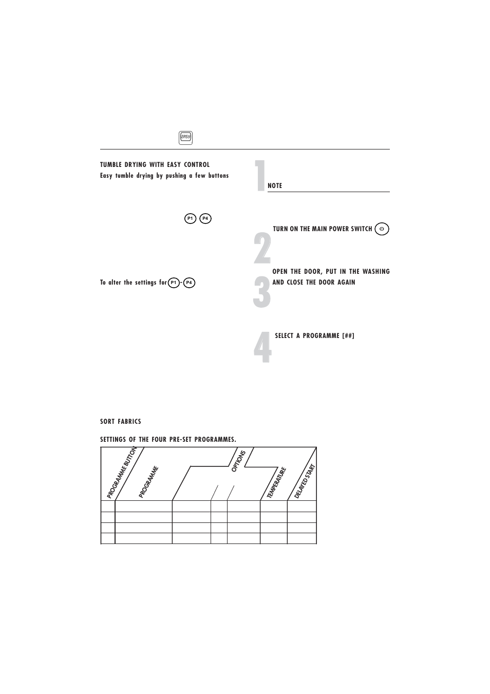 8 tumble dry | Maytag MDE 9901 User Manual | Page 12 / 32