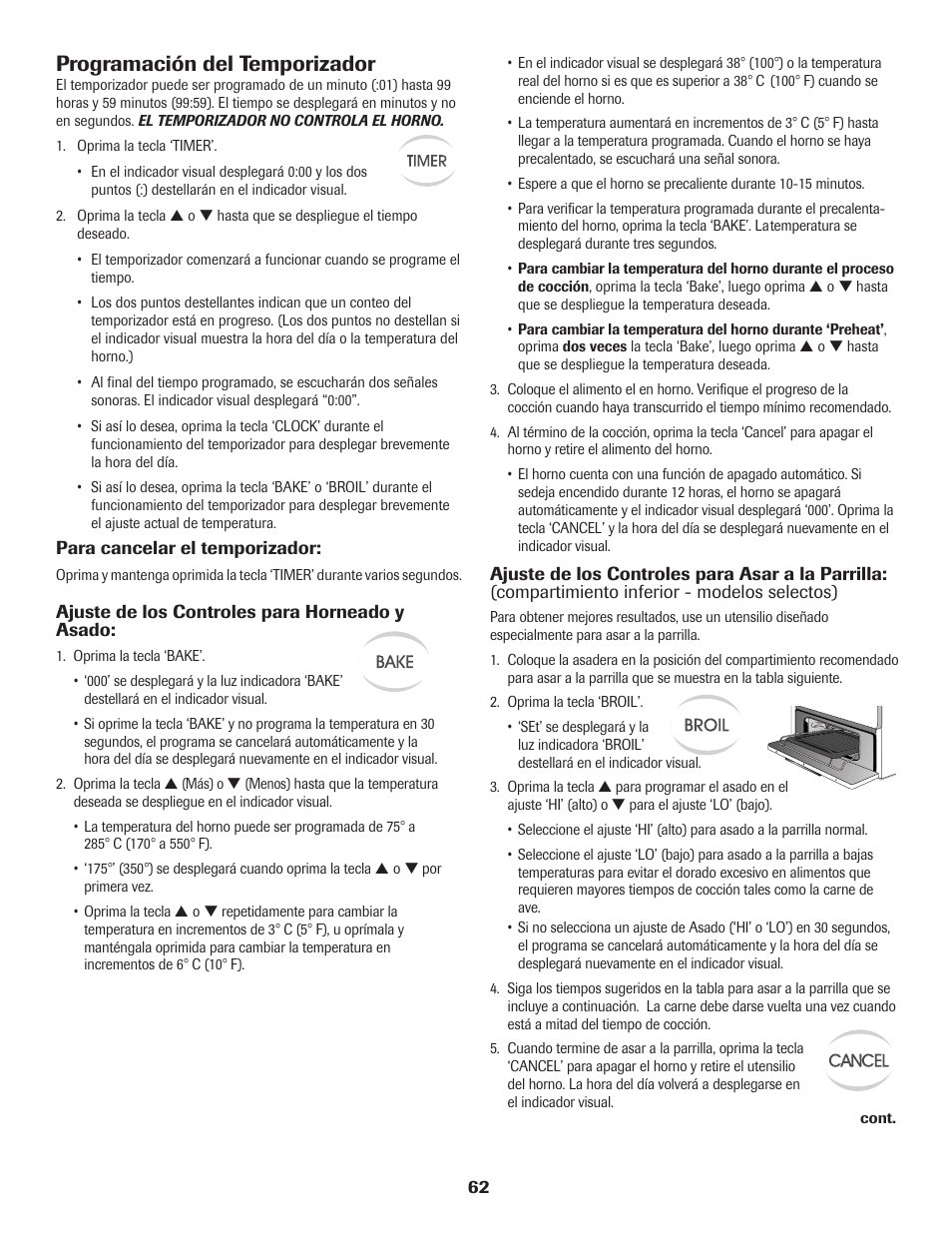 Programación del temporizador | Maytag 8113P560-60 User Manual | Page 63 / 72