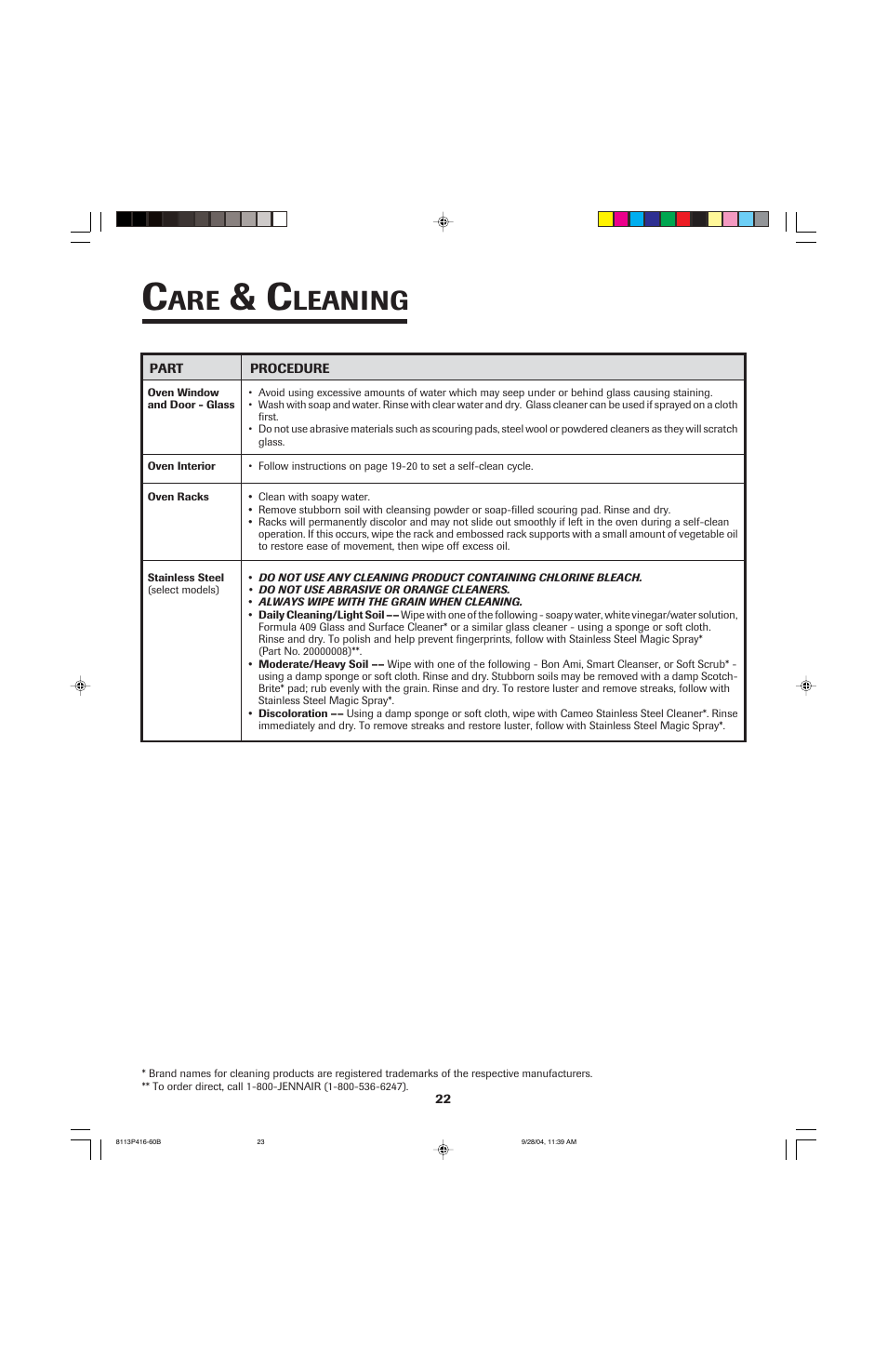 Leaning | Maytag AES5730BAB User Manual | Page 23 / 92