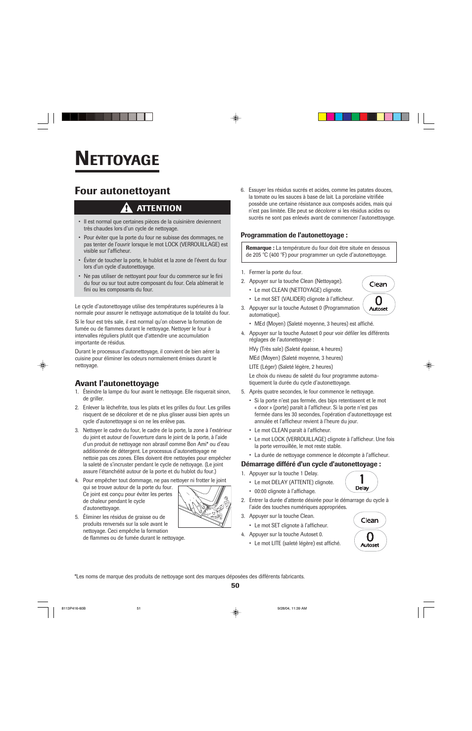 Ettoyage, Four autonettoyant | Maytag AES5730BAB User Manual | Page 51 / 92