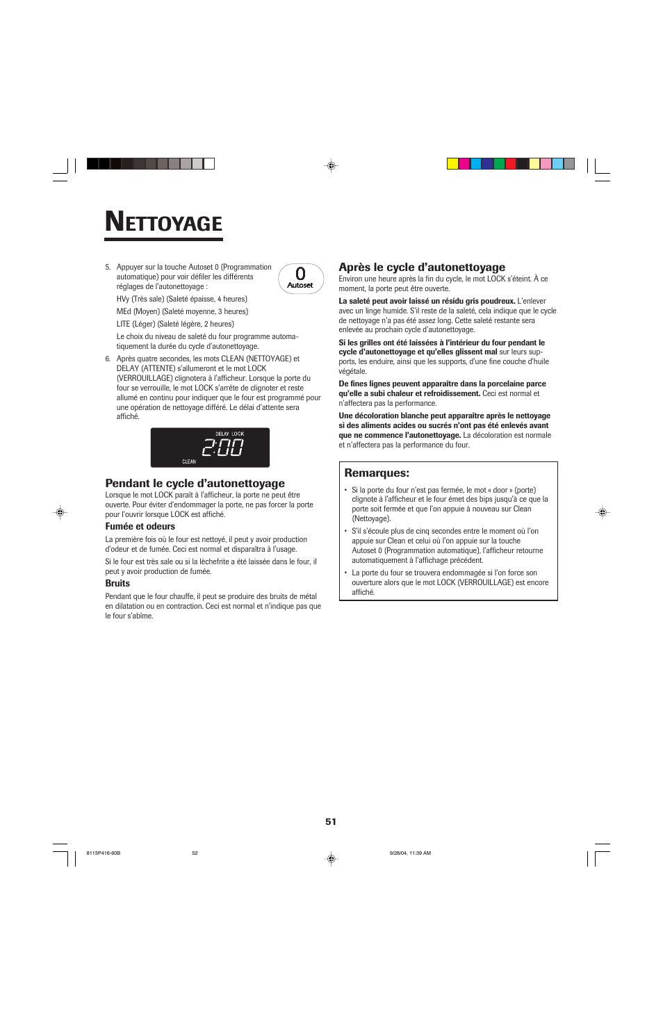 Ettoyage | Maytag AES5730BAB User Manual | Page 52 / 92