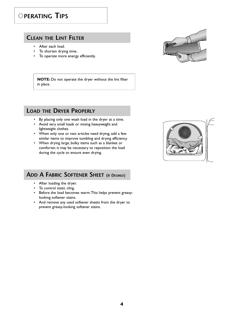 Perating | Maytag MD 68 User Manual | Page 5 / 36