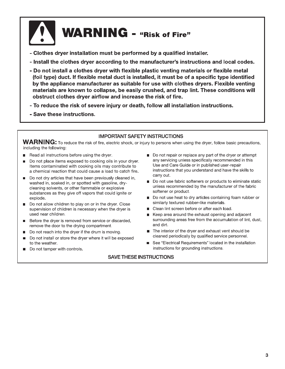 Maytag W10445417B User Manual | Page 3 / 28