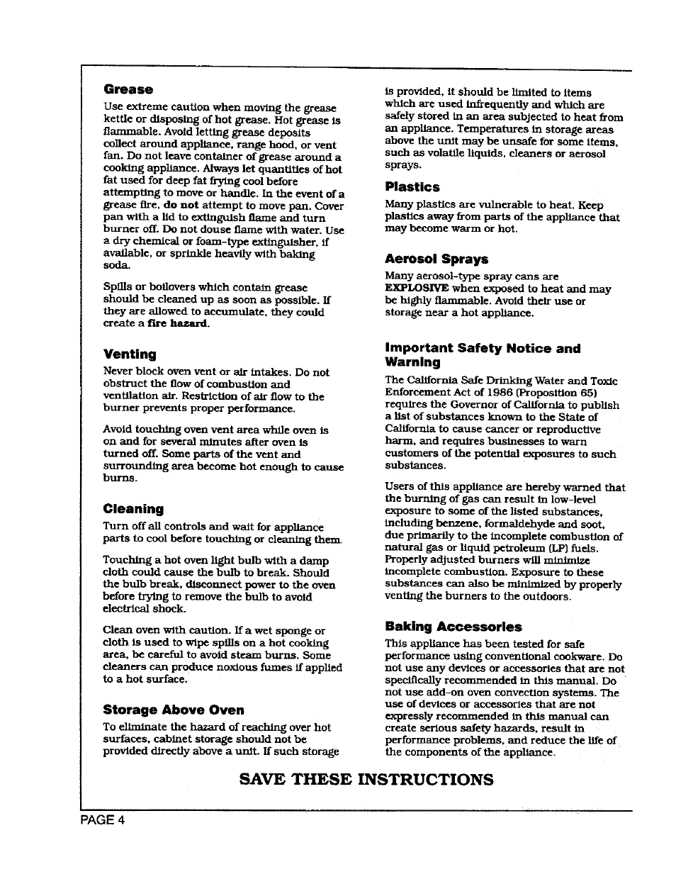 Save these instructions | Maytag CWG3600 User Manual | Page 6 / 24