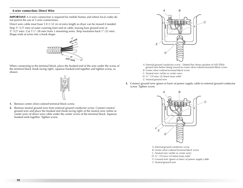 Remove center silver-colored terminal block screw | Maytag W10131619A User Manual | Page 10 / 24