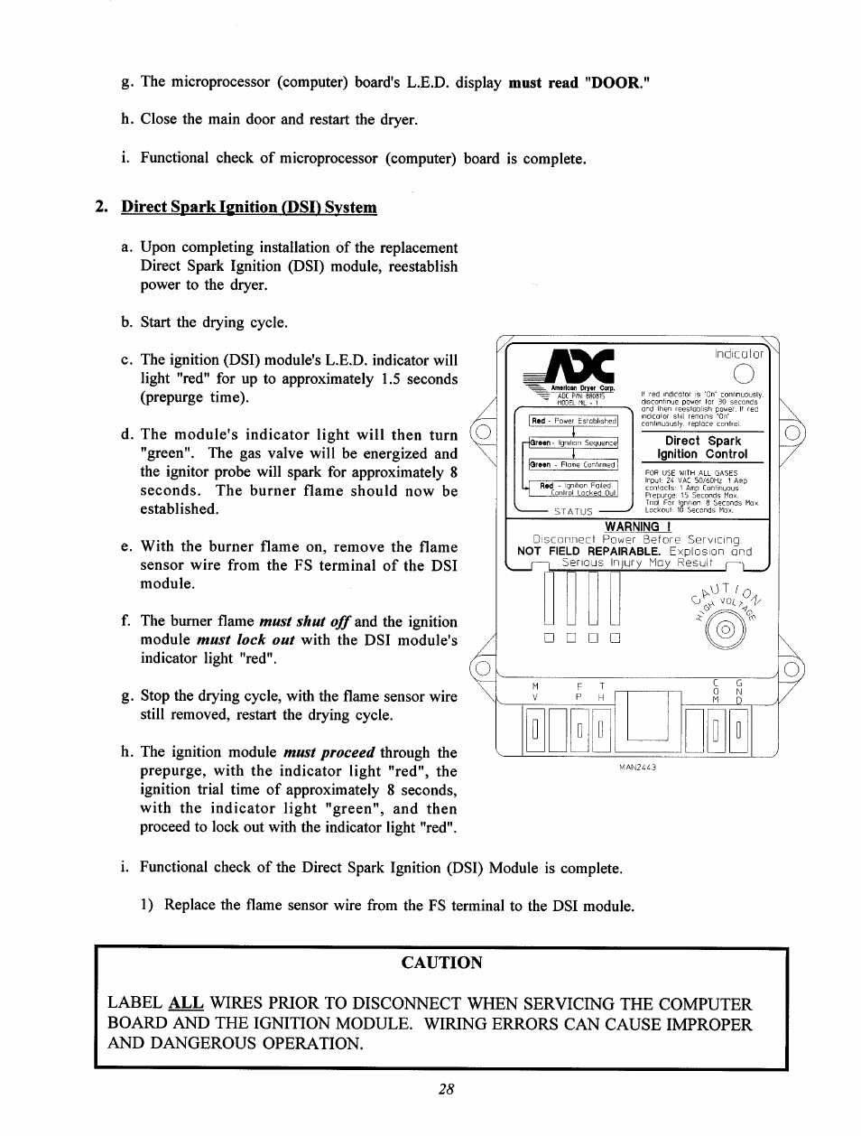 Caution | Maytag MC2 User Manual | Page 32 / 33