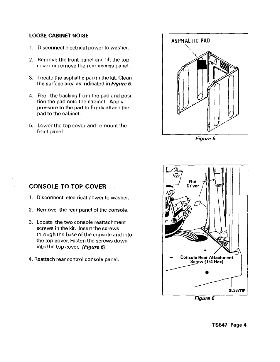 Console to top cover | Maytag 12001736 User Manual | Page 4 / 4