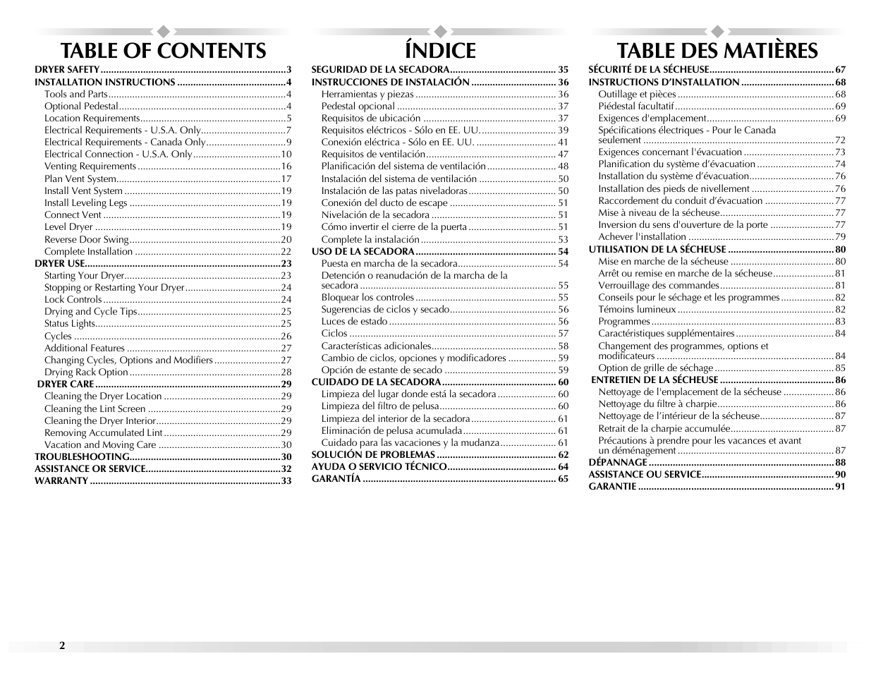 Maytag EPIC Z W10112937B User Manual | Page 2 / 92