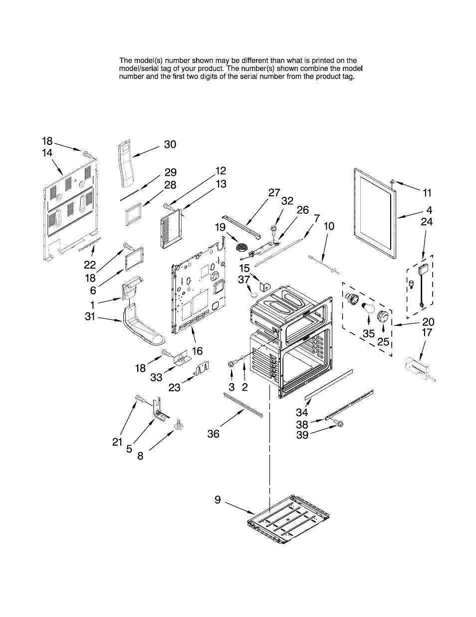 Chassis, Chassis parts | Maytag MER6775BAS18 User Manual | Page 3 / 10