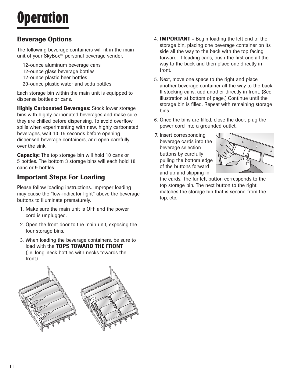 Operation | Maytag MBV1976AA User Manual | Page 12 / 48