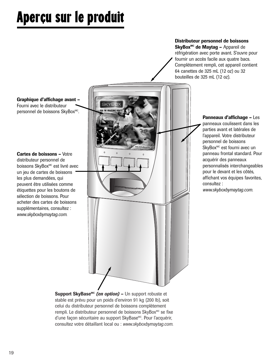 Aperçu sur le produit | Maytag MBV1976AA User Manual | Page 20 / 48