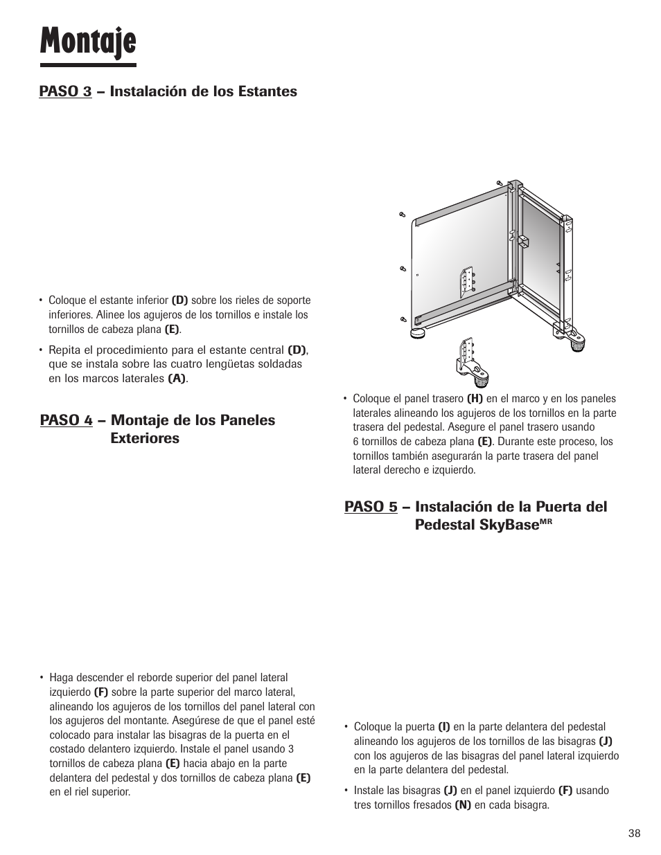 Montaje | Maytag MBV1976AA User Manual | Page 39 / 48