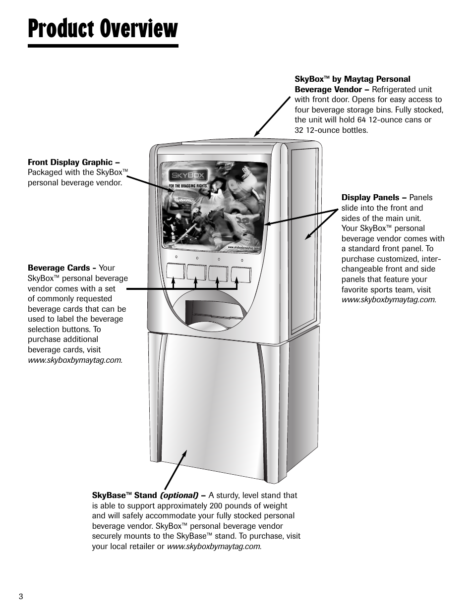 Product overview | Maytag MBV1976AA User Manual | Page 4 / 48