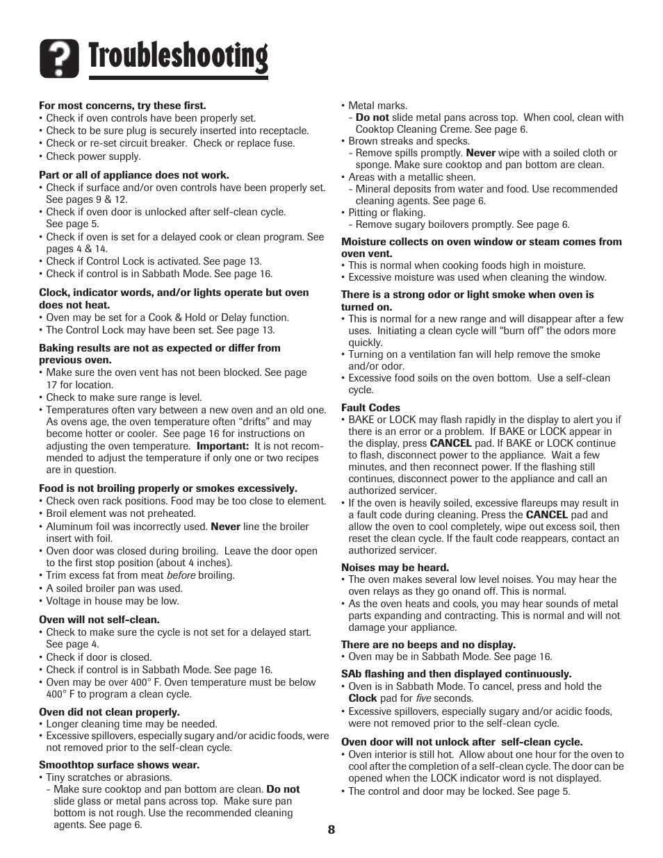 Troubleshooting | Maytag MER5775RAW User Manual | Page 9 / 20