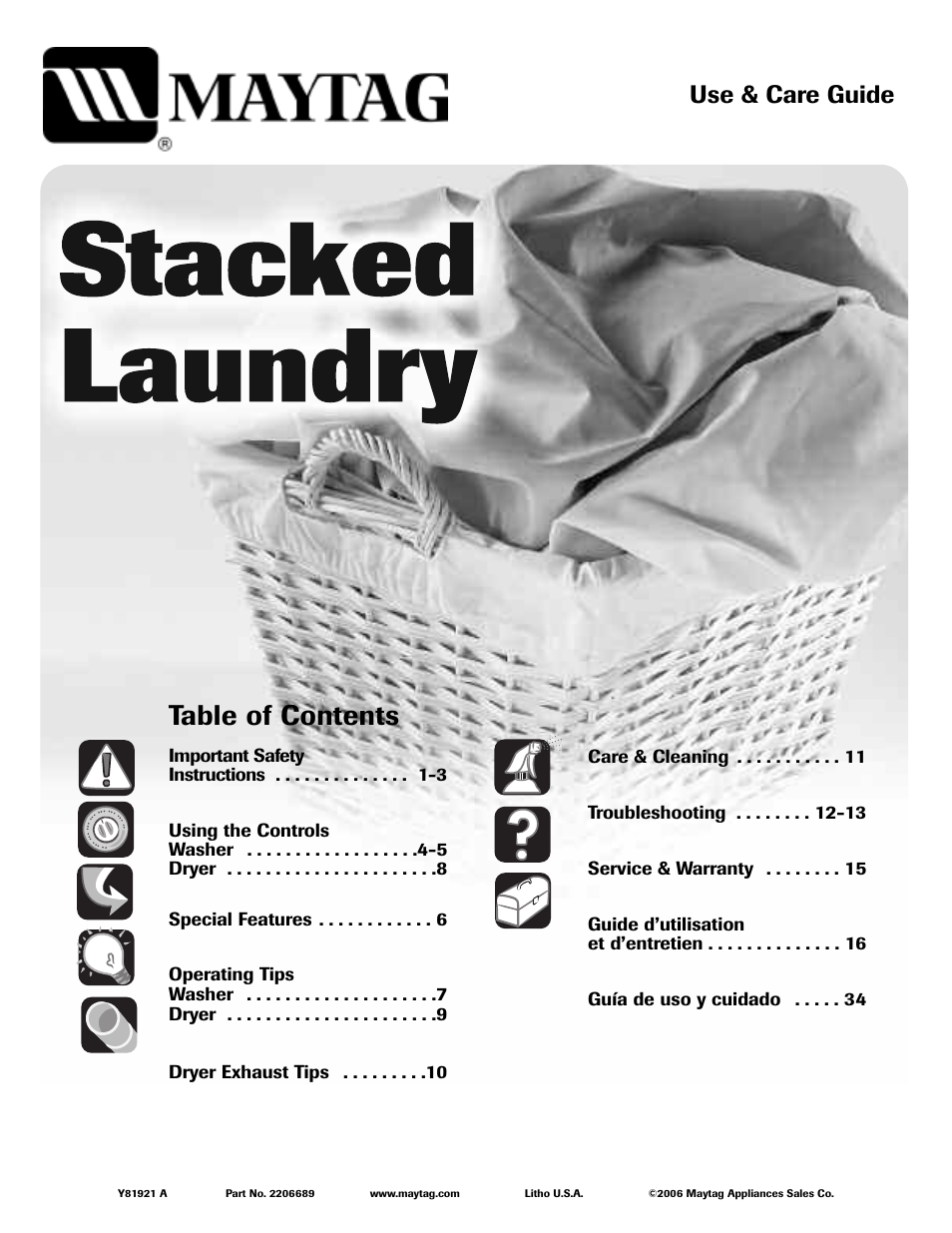 Maytag LSG7806AAE User Manual | 48 pages