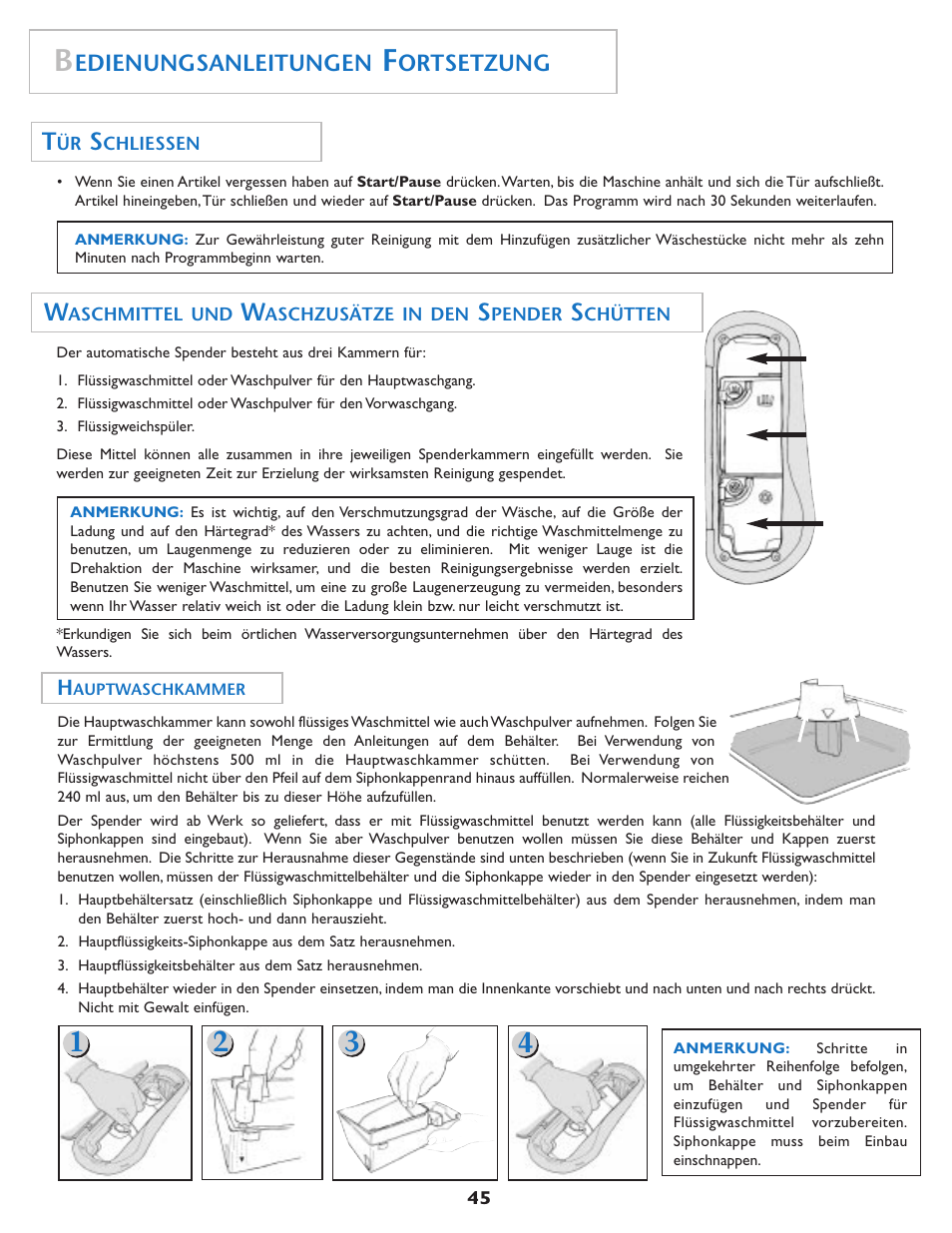 Edienungsanleitungen, Ortsetzung | Maytag MAH7550AGW User Manual | Page 46 / 80