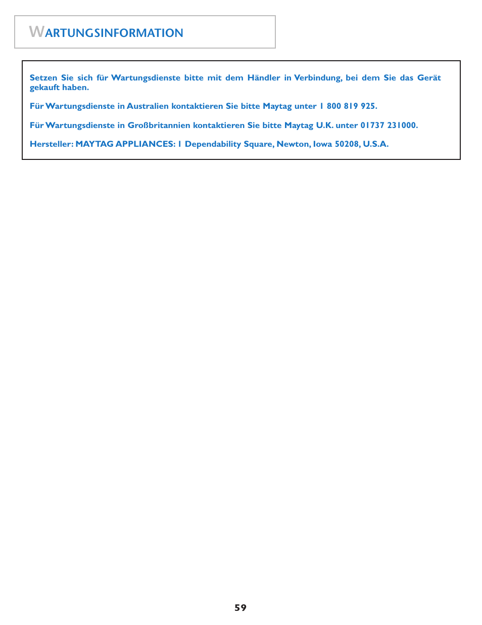 Maytag MAH7550AGW User Manual | Page 60 / 80