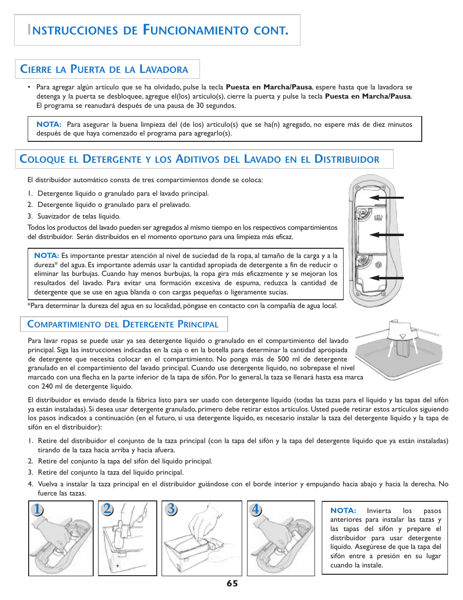 Nstrucciones de, Uncionamiento cont | Maytag MAH7550AGW User Manual | Page 66 / 80