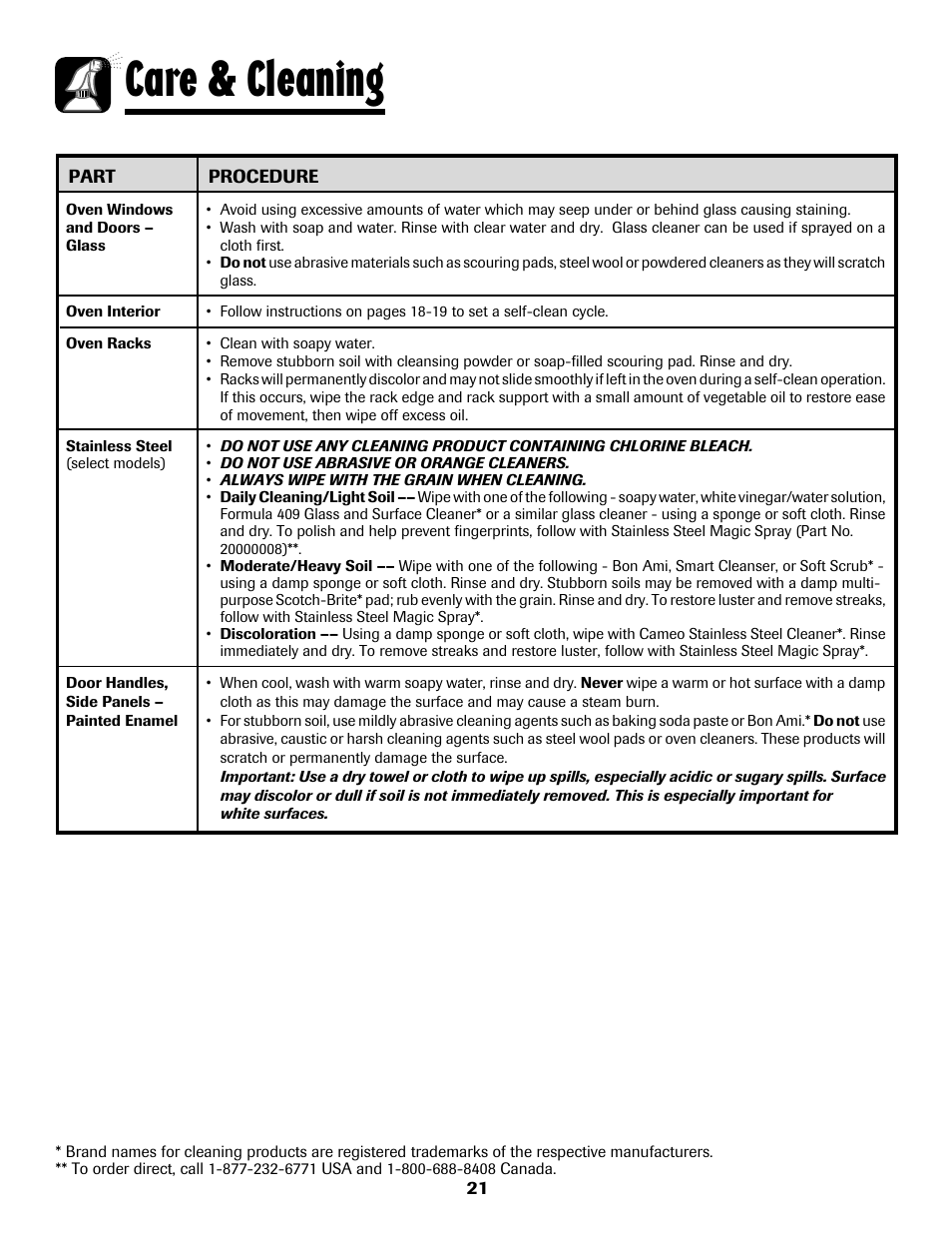 8113p636-60.p22, Care & cleaning | Maytag 8113P636-60 User Manual | Page 22 / 84