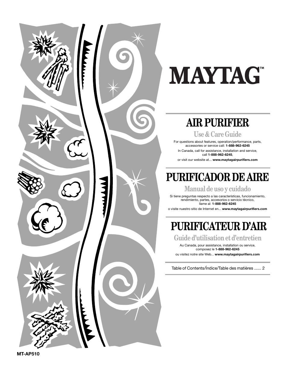 Maytag MT-AP510 User Manual | 20 pages