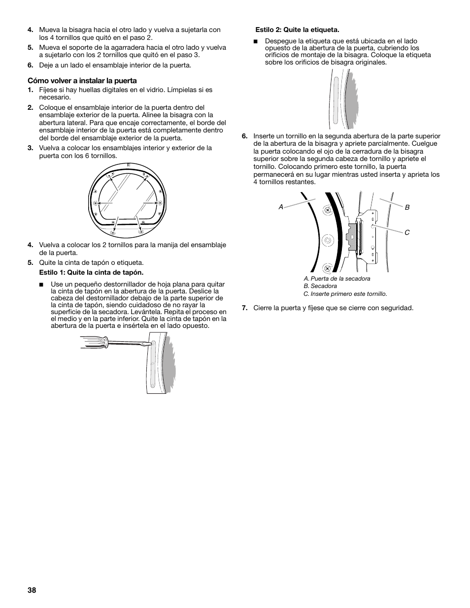 Maytag W10099060 User Manual | Page 38 / 76