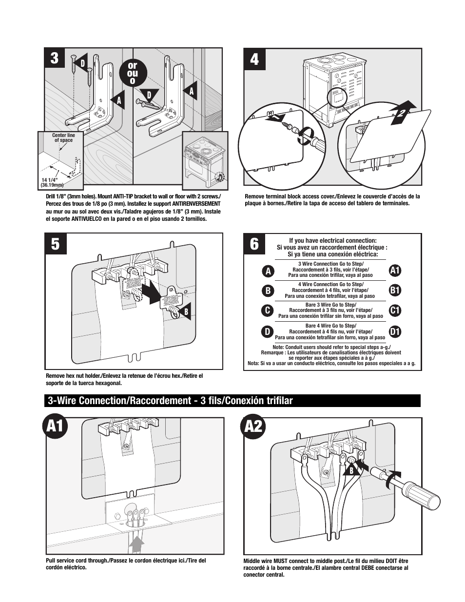 Or ou o, Ad d a, Ab c d a1 b1 c1 d1 | Go to / passez à / vaya a | Maytag 8101P716-60 User Manual | Page 10 / 17