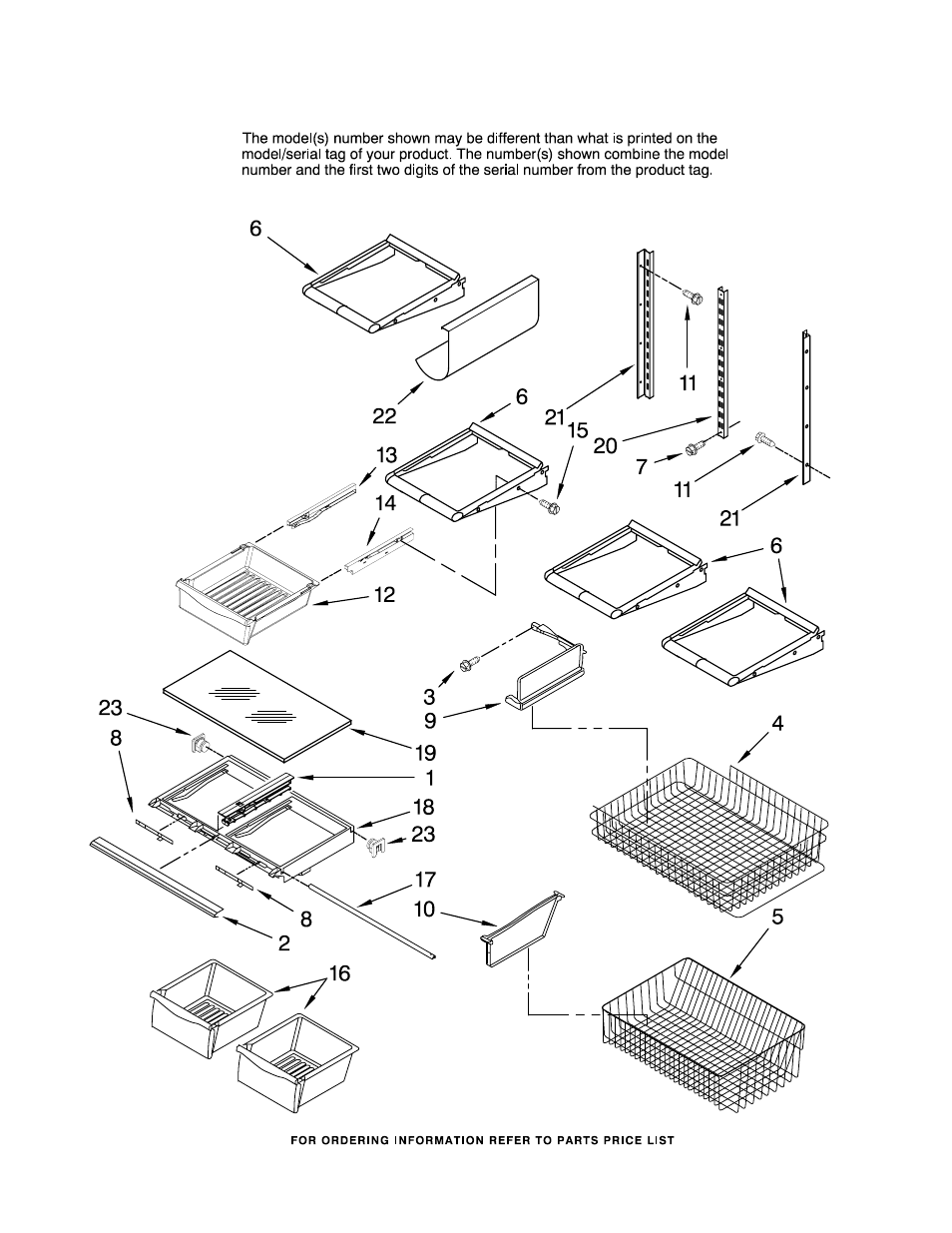 Shelf, Shelf parts | Maytag MBF1956KEB11 User Manual | Page 11 / 15
