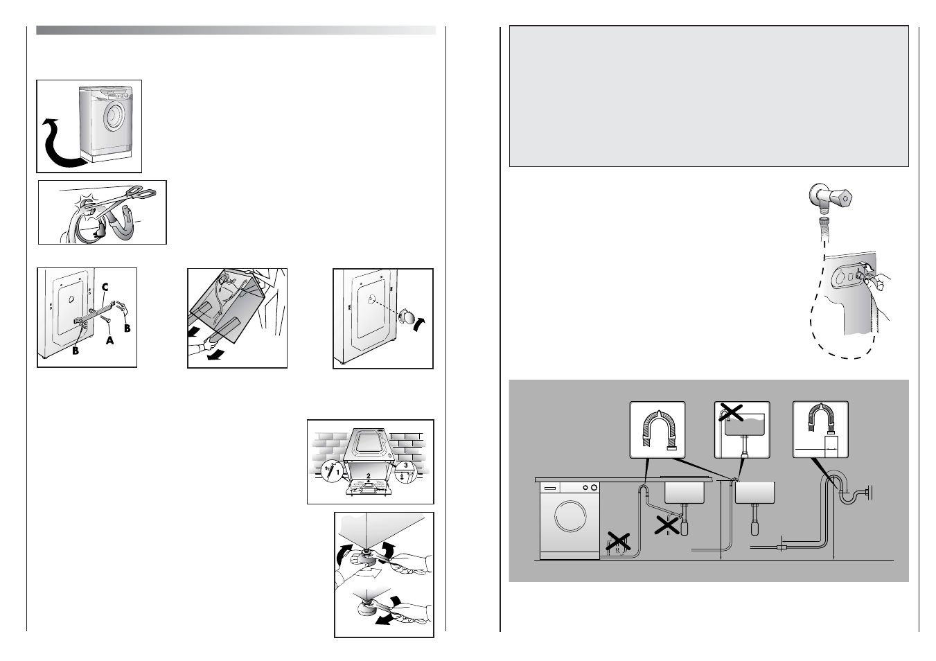 Setting up + installation | Maytag MAF 1260 User Manual | Page 14 / 17
