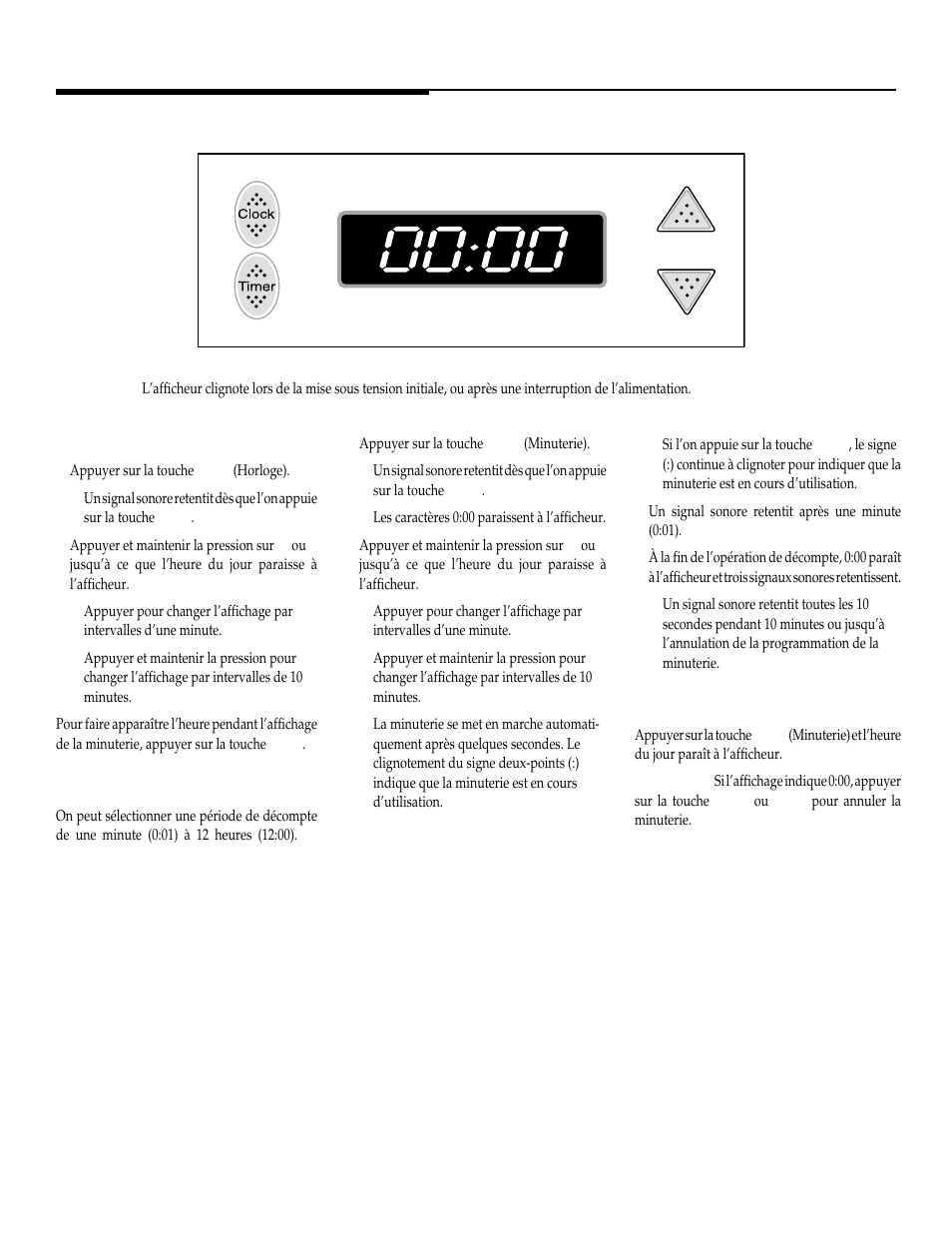Horloge et minuterie, Commande d’horloge et de minuterie | Maytag WT-TOD User Manual | Page 18 / 36