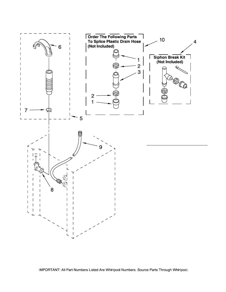 Water system, Water system parts | Maytag MGT3800TW0 User Manual | Page 19 / 22