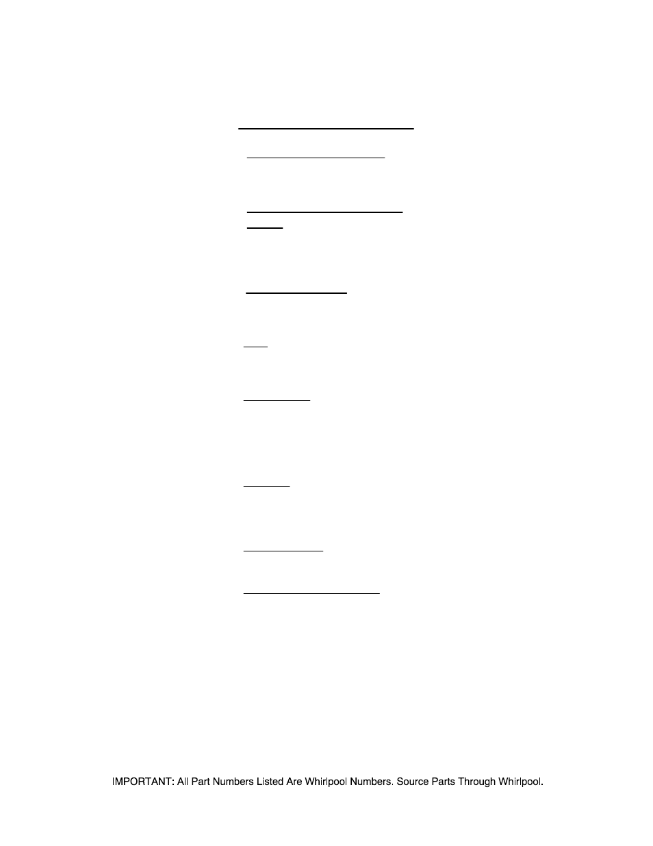Optional, Optional parts (not included) | Maytag MGT3800TW0 User Manual | Page 22 / 22