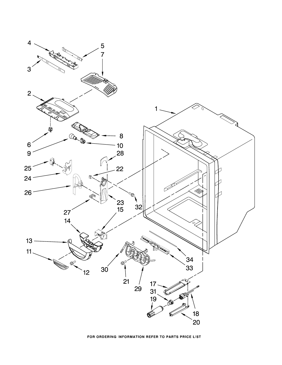 Refrigerator liner, Refrigerator liner parts | Maytag MFD2562VEM3 User Manual | Page 5 / 16